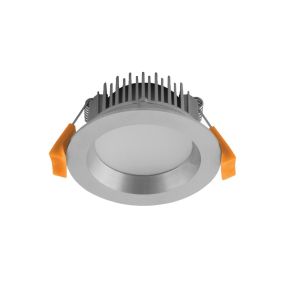 Domus Deco Round Tri Colour Brushed Chrome 8W LED Downlight 70mm Cut Out 20412