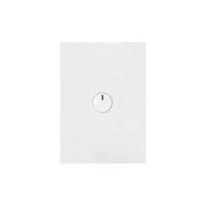 Hager Finesse 1 Gang Press Switch 10A 240V Matt White WBQSV1PB-MW