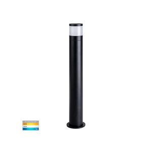 Havit HV1622T-BLK - 12V/240V Highlite Black Tri Colour LED Bollard Light