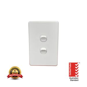 ISAU1502 ISAGO 2 Gang Switch 10A White