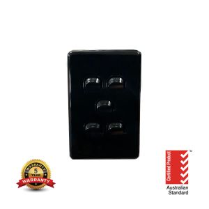 ISAU1505BK ISAGO 5 Gang Switch 10A Black