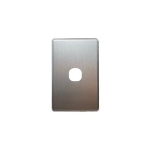 ISAU1601 ISAGO 1 Gang Switch Cover Matt Silver