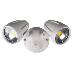 Domus 2x15W MURO White Tri Colour Twin Spot Light IP54 25061