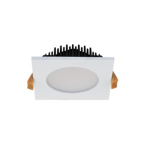 Domus Splash Square White Tri Colour IP54 Series 13W LED Downlight 20438