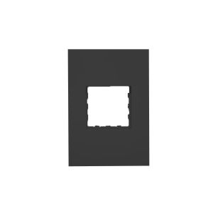 Hager Finesse Systo Accomodation Plate 2 Module WBQSEA2-MB Matt Black