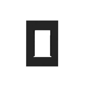 Hager Finesse Systo Accomodation Plate 3 Module WBQSEA3-MB Matt Black