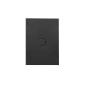 Hager Finesse 1 Gang Press Switch 10A 240V Matt Black WBQSV1PB-MB