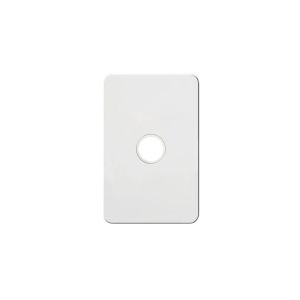 Hager Silhouette Matt White 1G switch plate, no mech WBSSP1-MW