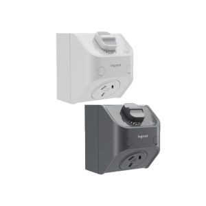 Legrand AQUA LIFE - WLC787 IP53 Weatherproof Compact Single Powerpoint 10Amp - Surface Mount 