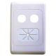 Matchmaster 2 Way Outlet Plate With Cable Management Including 2 Blank Inserts 05MM-WP62
