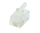 CABAC 100PK RJ11 - 4P4C PLUG FLAT STRANDED 0644FST-C