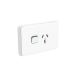 3015C Skin Socket Outlet Cover, Horizontal Mount for Single Switched Socket