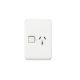 3015VC Skin Socket Outlet Cover, Vertical Mount for Single Switched Socket