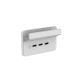 Clipsal Iconic USB Charging Station Skin with Shelf - All colour options-Cool Grey
