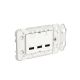 Clipsal Iconic 3 Port USB Charger Grid & Module (Covers sold seperately)