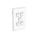 Clipsal Iconic 3045VH-VW 5 Gang Grid & Plate Vivid White
