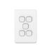 3045VAVW Flush Switch,5 Gang, Vertical Mount, 1-Way/2-Way, 250V, 10AX
