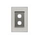 4032VH Switch Grid Plate and Cover, 2 Gang, Less Mechanism, Vertical/Horizontal Mount-Horizon Silver