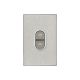 4061/45 Flush Switch, 1 Gang, 250VAC, 45A, Push Button-Horizon Silver