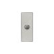 4061AL Push Button Switch, LED, 1 Gang, Architrave, Saturn 4000 series-Horizon Silver