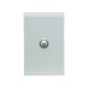 4061VH Switch Grid Plate and Cover, 1 Gang, Less Mechanism, Saturn Series-Ocean Mist