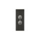 4062AL Push Button Switch, LED, 2 Gang, Architrave, Saturn 4000 series-Horizon Black