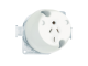 413/4P Single Switch Surface Socket Outlet, 250/440VAC, 10A, 4 Pin, White Electric (Plug Base)
