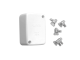 Clipsal 554J4 Giant Junction Box, with 1 Earth, 3 Active Loose Connector, White Electric