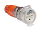 Clipsal 56CSC532 Cord Extension Socket, 5 Round Pin, 500V, 32A, Electric Orange