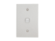 BSL31VA Flush Switch, 1 Gang, 250VAC, 10A, Metal Plate Range, BSL Style, Standard, Vertical, Stainless Steel