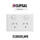 C2025 Clipsal Classic Double Power Point 10A 250V