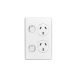 C2025V Twin Switch Socket Outlet, Classic, 250V, 10A, Vertical