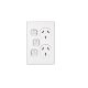 C2025VXA Twin Switch Socket Outlet, Classic, 250V, 10A, Vertical, Removable Extra Switch