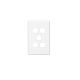C2035VH Switch Grid Plate and Cover, 5 Gang, Less Mechanism