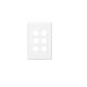 C2036VH Switch Grid Plate and Cover, 6 Gang, Vertical