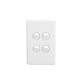 Clipsal Classic C2034VA 4 Gang Switch  250VAC 10A White | Black