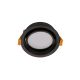 Domus Deco Round Tilt Black Tri Colour 13W LED Downlight 21045