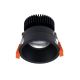 Domus Deep 10 10W LED Adjustable Dimmable Downlight IP40 Black 5000k Daylight