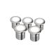 DOMUS VIVID-5PK Five Pack 12V 3W LED Deck Lights - Stainless Steel Finish-5000K