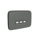 Clipsal Iconic Essence Skin 3 Port USB Charger E3043USBC-Essence Ash Grey