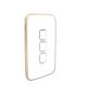 Clipsal Iconic Essence Skin 3 Gang Switch E3043C 