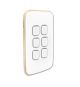 Clipsal Iconic Essence Skin 6 Gang Switch E3046C-Essence Arctic White