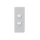 Legrand EDA770/2WE Excel Life™ Dedicated Plate 2 Gang Architrave Switch White