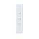 Legrand EDA770/3 Excel Life™ Dedicated Plate 3 Gang Architrave Switch White