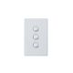Legrand ED770/3 Excel Life™ 3 Gang Switch, 16A White | Black | Urban Grey |Matt White | Matt Black