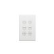 Legrand ED770/6MW Excel Life™ 6 Gang Switch, 16A Matt White