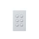 Legrand ED770/6 Excel Life™ 6 Gang Switch, 16A White | Black | Urban Grey |Matt White | Matt Black