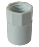 Tripac Coupling, PVC, 20mm, Plain to Female, Grey 