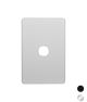 Trader Flat Cat White Switch Plate Vertical 1 Gang (Less Mech) FLSWPV1G