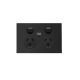 Hager Finesse Double Power Point with Twin USB A + C Charger Matt Black WBQP2SUSBAC-MB